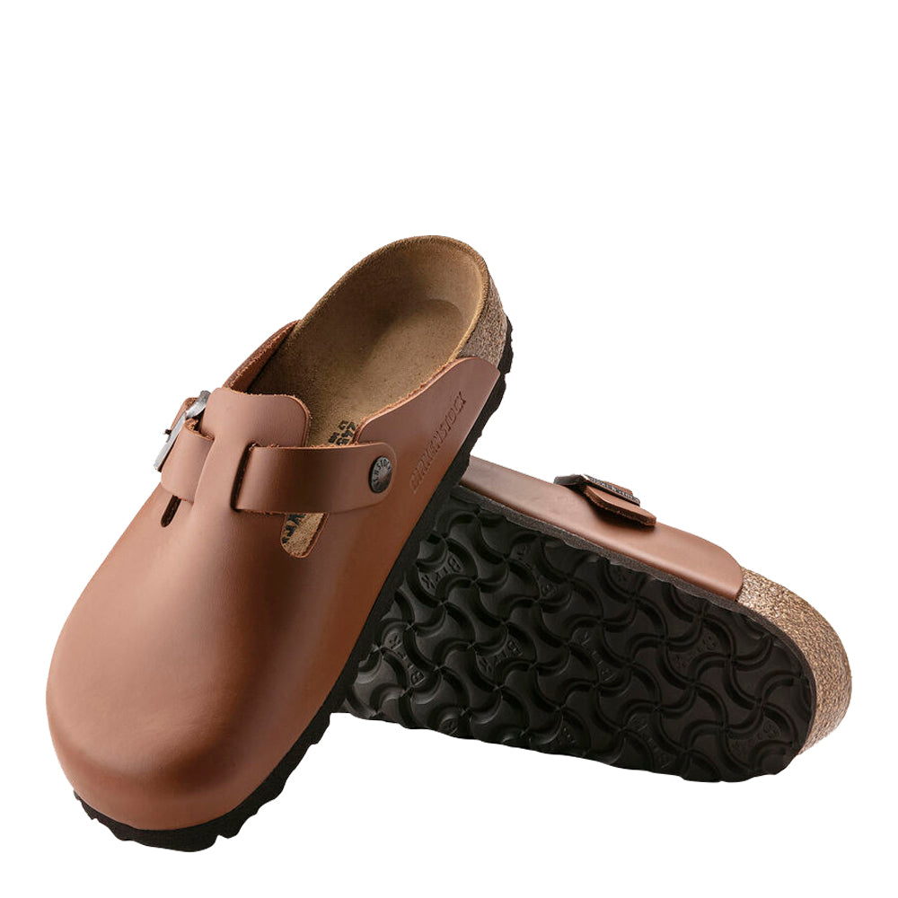 Birkenstock Men's Boston Leather Clog Slippers 2