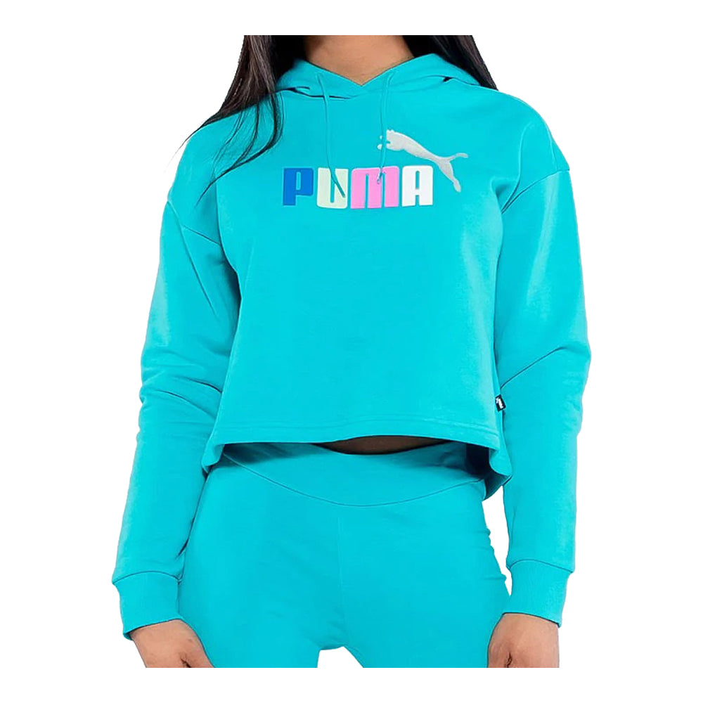 Puma Women's Essentials Logo Cropped Hoodie 1