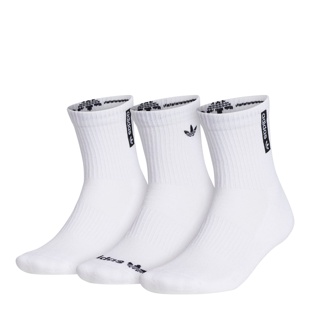 adidas Men's Trefoil Mid-Crew Socks 1