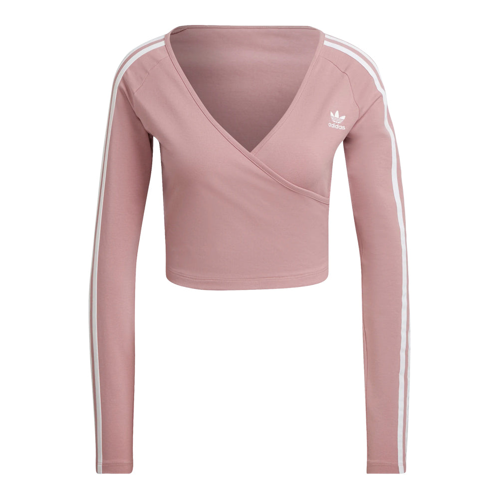 Adidas Women s Originals Adicolor Classics Cropped Long Sleeve T Shirt L