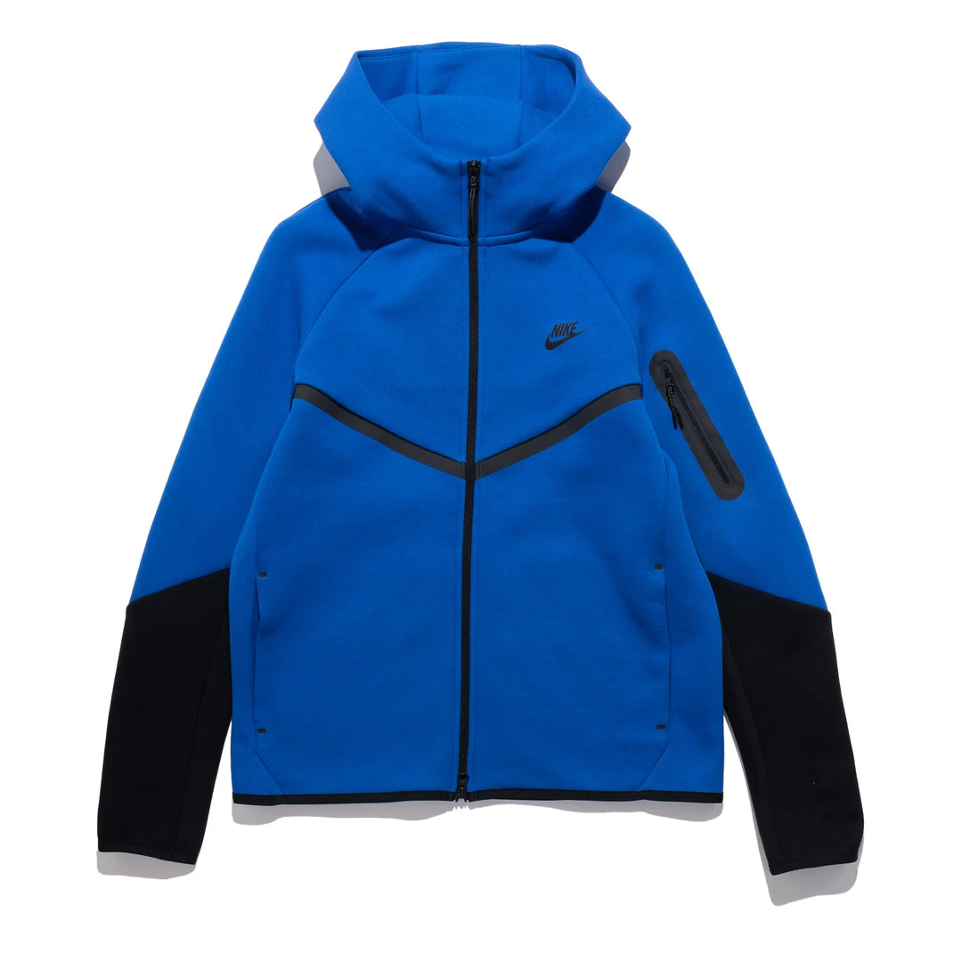 Men's Nike Tech Full-Zip Fleece Windrunner Hoodie - Game Royal/Black 1