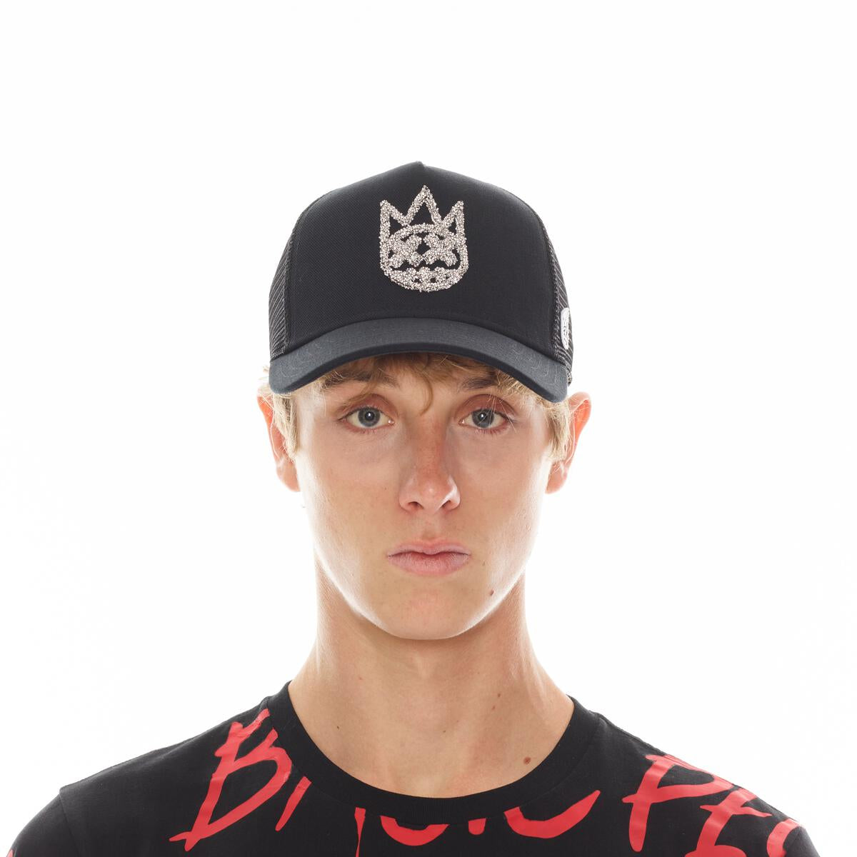 Cult of Individuality Crystal Logo Trucker Hat Black 623B11-CH80A-BLK