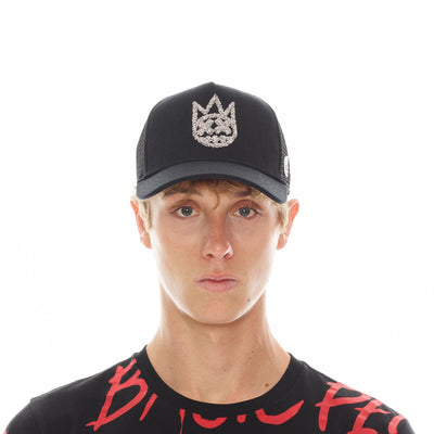 Cult of Individuality Crystal Logo Trucker Hat Black 623B11-CH80A-BLK