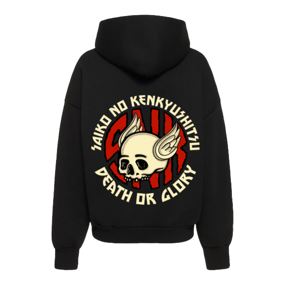 Saiko Men's Fly Skull Fall Hoodie - Black 2
