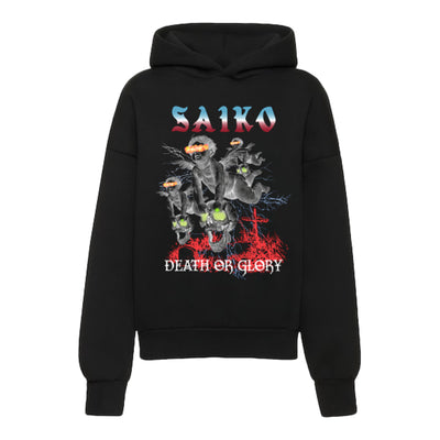 Saiko Men's Angels In The Darkness Hoodie - Black 1