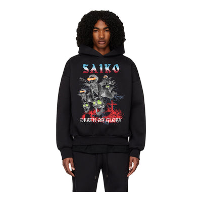 Saiko Men's Angels In The Darkness Hoodie - Black 2