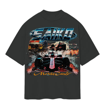 Saiko Men's Monte Carlo Tee - Dark Grey 1