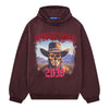 Saiko Men's Golden Face Hoodie -  Chocolate