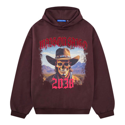 Saiko Men's Golden Face Hoodie - Chocolate 1