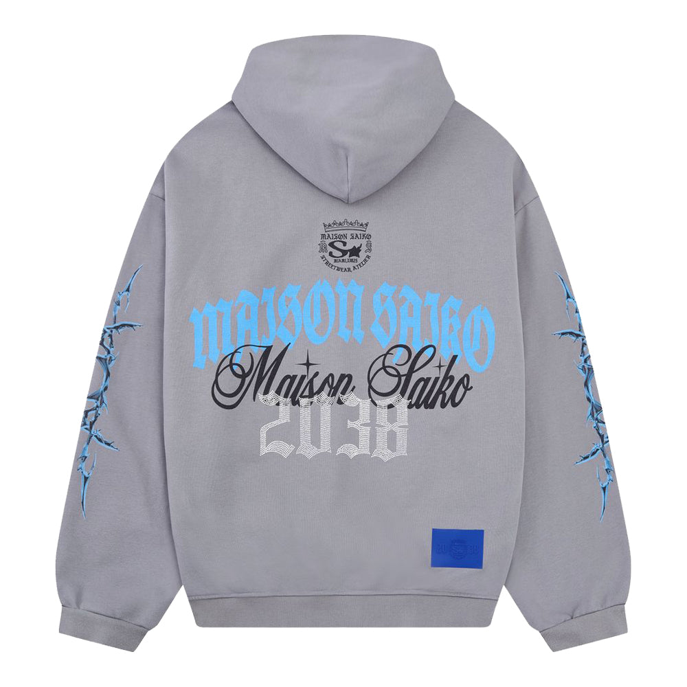Saiko Men's Skrull Spaces Hoodie - Grey 2