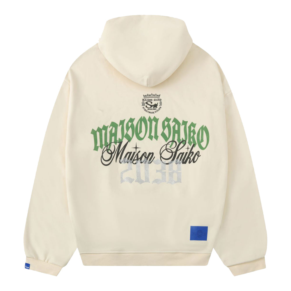 Saiko Men's Guardian Of The Future Hoodie - Cream 2