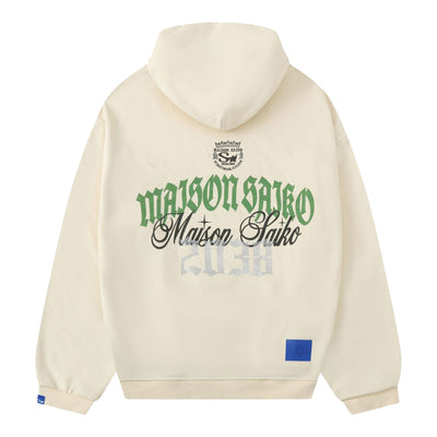 Saiko Men's Guardian Of The Future Hoodie - Cream 2