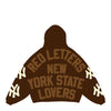 Red Letters Men's  Not NY Lovers Scattered Hoodie - Brown