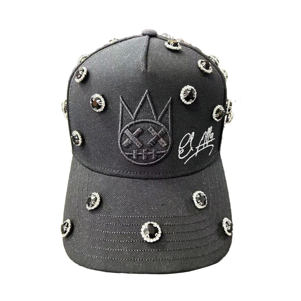 Men's Cult of Individuality El Alfa Crystal A-Frame Trucker Hat Black 625bc-ch113a-blk