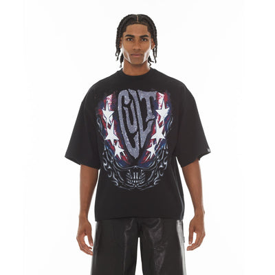 Men's Cult of Individuality Living The Dream T-Shirt Black 626A4-K37A-BLK