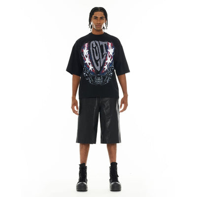 Men's Cult of Individuality Living The Dream T-Shirt Black 626A4-K37A-BLK