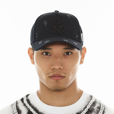 Men's Cult of Individuality Raindrop Trucker Hat Black 626AC-CH67A-BLK