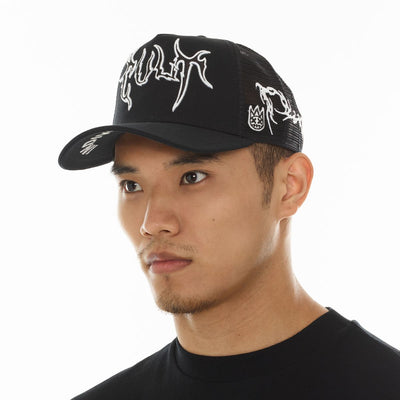 Cult of individuality Raven Trucker Hat Black 626AC-CH83A-BLK