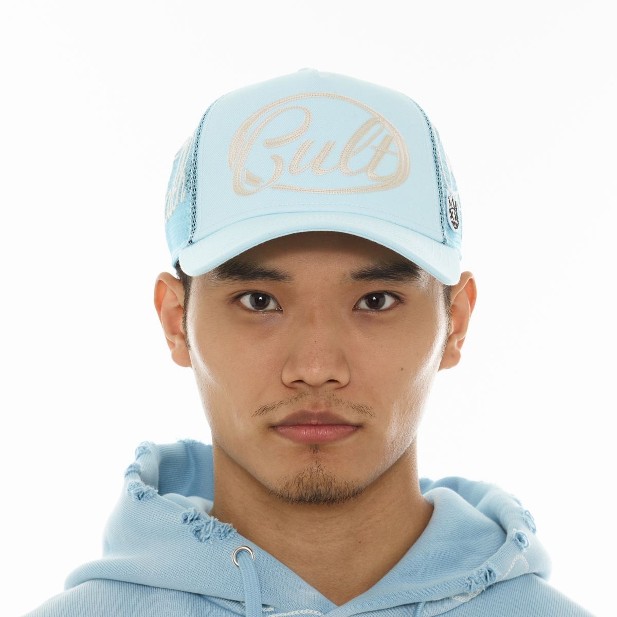 Men's Cult of Individuality Mesh Back trucker Hat Blue Community 626ac-ch59a-blgl
