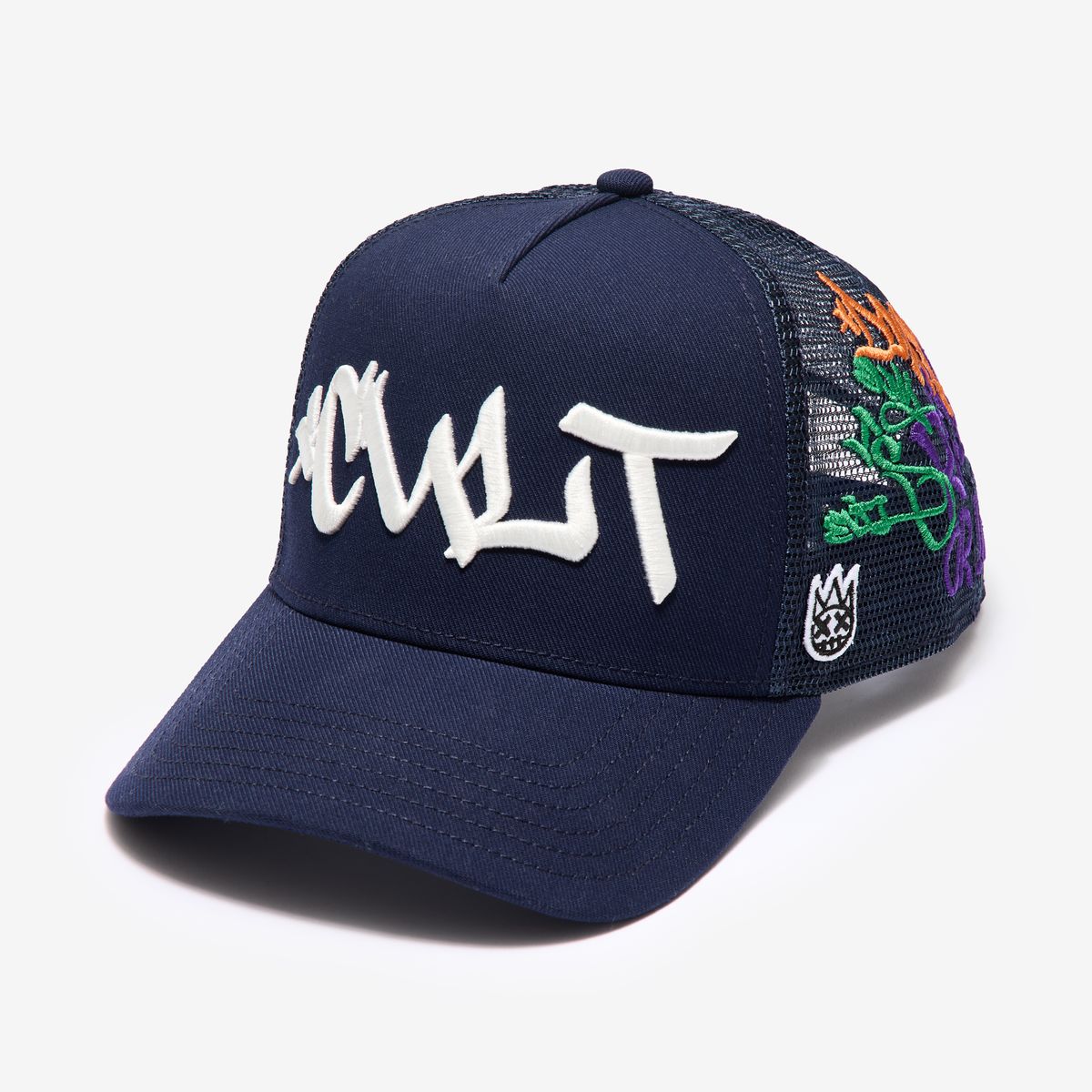 Men's Cult Of Individuality Graffiti Trucker Hat Blue 626ac-ch66a-mibl