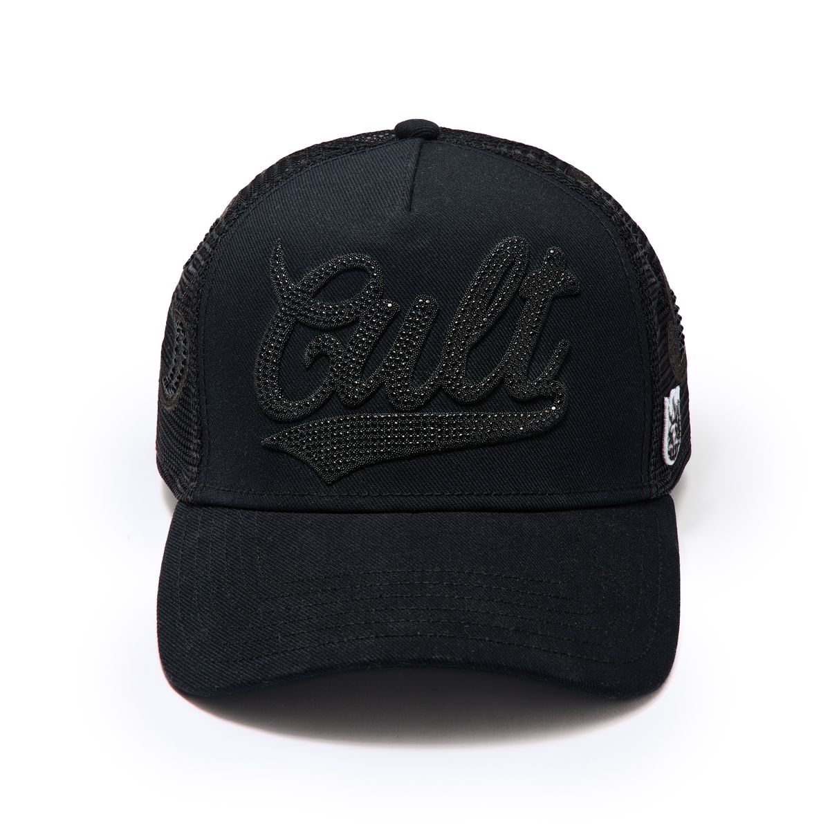 Men's Cult Of Individuality Crystal Paisley Trucker Hat Black 624b11-ch73ac-blk