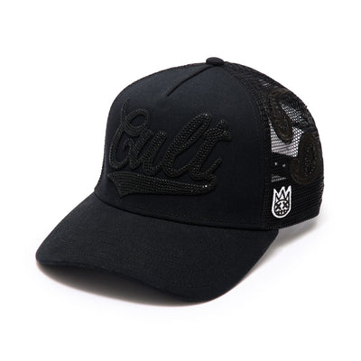 Men's Cult Of Individuality Crystal Paisley Trucker Hat Black 624b11-ch73ac-blk