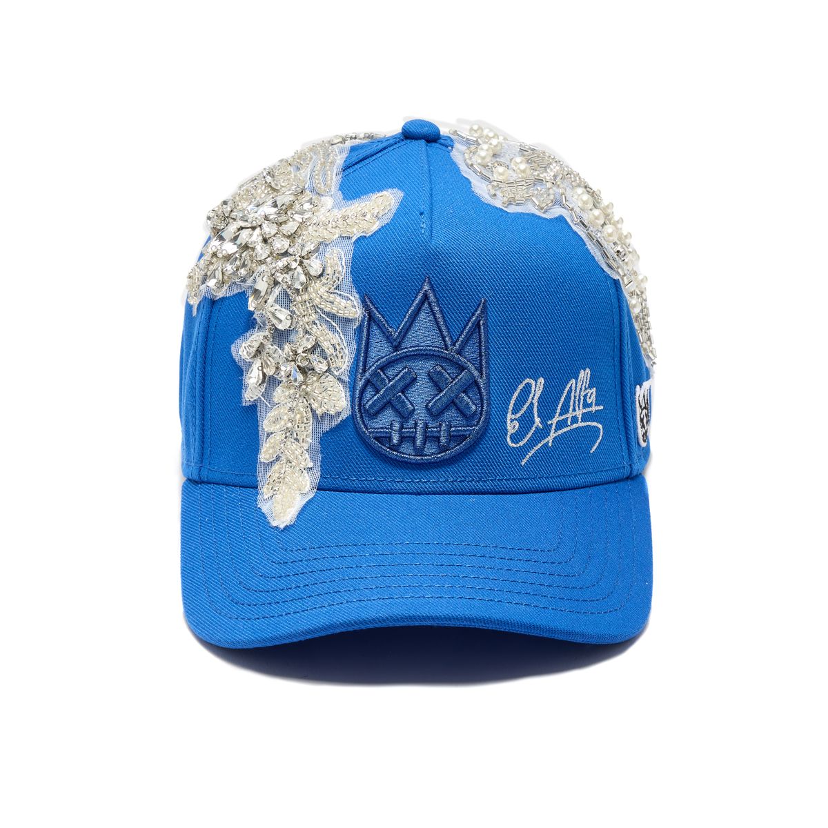 Men's Cult Of Individuality El Alfa Emb Logo 5 Panel Trucker Hat Blue 625b12-ch300a-blue