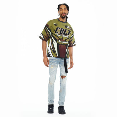 Men's Cult of Individuality Racer T-Shirt Multi 626b7-k47a-mult