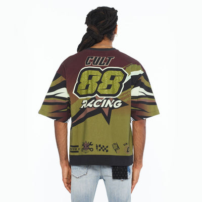 Men's Cult of Individuality Racer T-Shirt Multi 626b7-k47a-mult