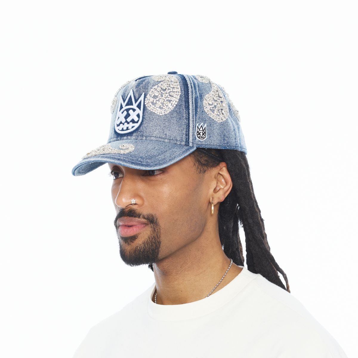 Men's Cult of Individuality Paisley Panel A-Frame Trucker Blue 626bc-cc01a-ltbl