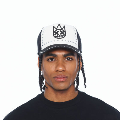 Cult of Individuality Divine Sounds Trucker Hat White/Black 626BC-CH59A-BKWH