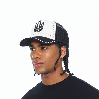 Cult of Individuality Divine Sounds Trucker Hat White/Black 626BC-CH59A-BKWH