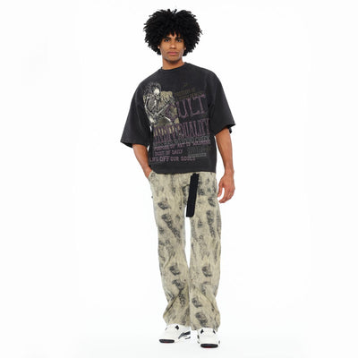 Men's Cult of Individuality Freedom T-Shirt Gray 626b7-k48a-vich