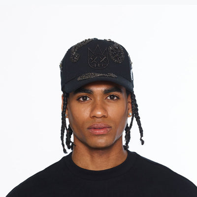 Men's Cult of Individuality Paisley 5 Panel Trucker Hat Black 626bc-cc01c-blk