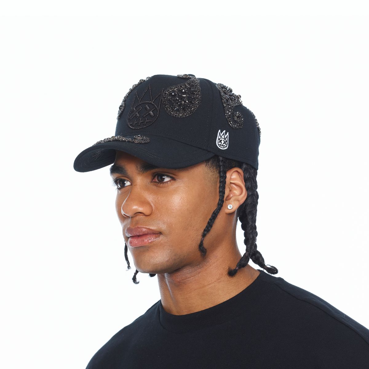 Men's Cult of Individuality Paisley 5 Panel Trucker Hat Black 626bc-cc01c-blk