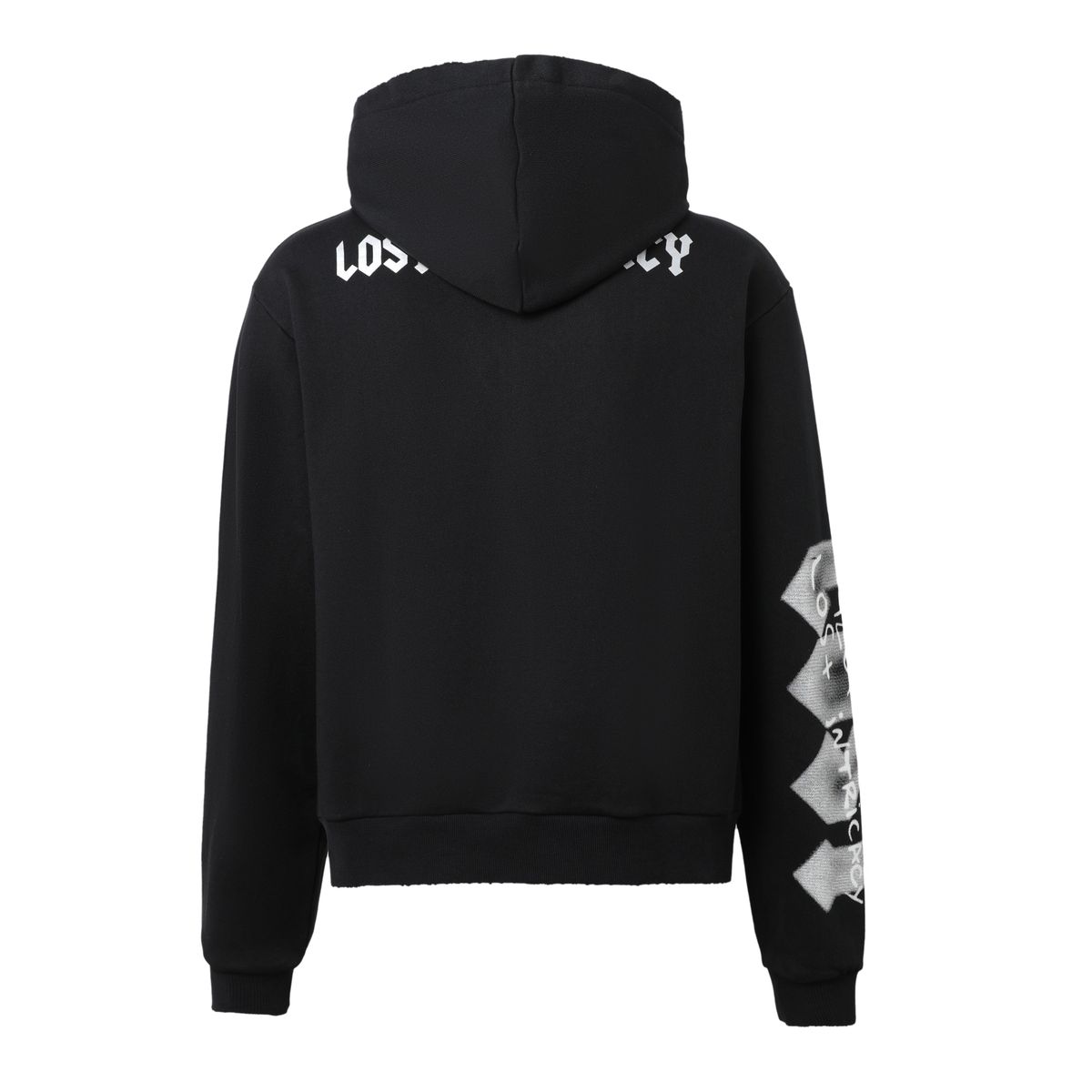 Men's Lost Intricacy Skull Bound Zip Up Black/Gray skullboundhdy-gry
