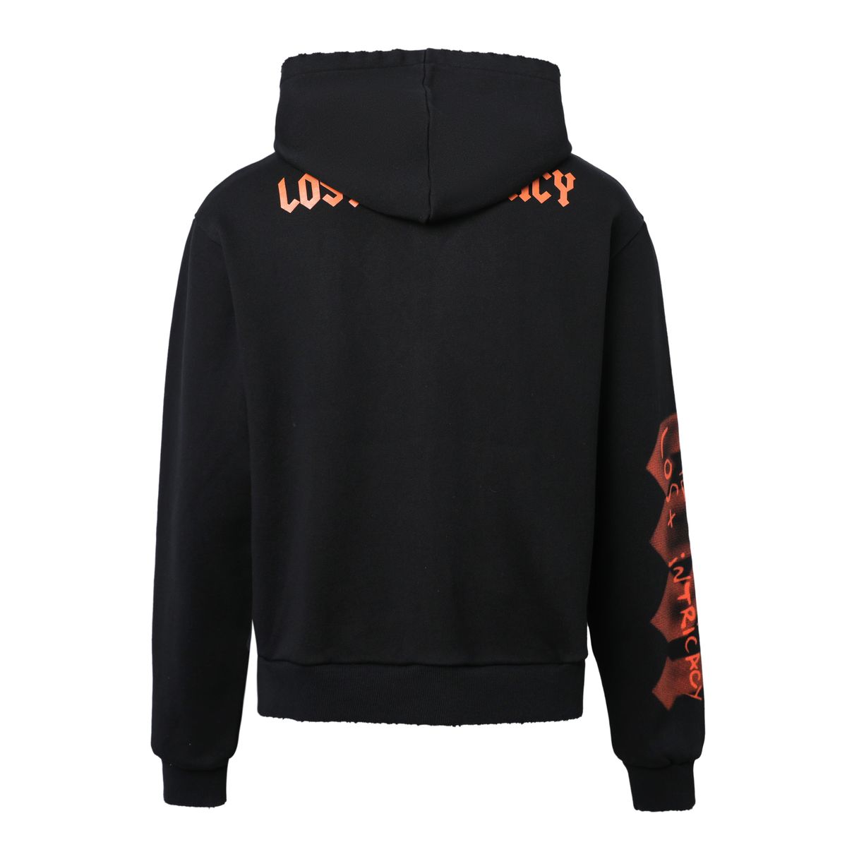 Men's Lost Intricacy Orange Skull Bound Zip Up Black skullboundhdy-org