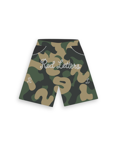 Men's Red Letters Camo Pearls French Terry Sweatshorts Camo cmoprl-camo