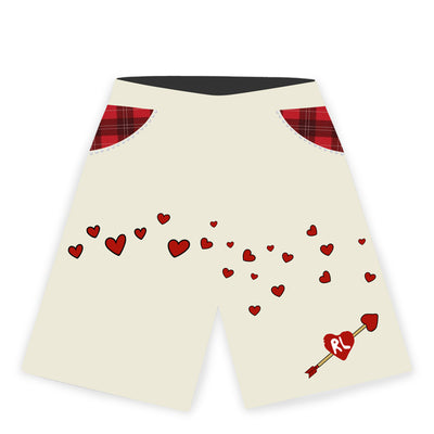 Men's Red Letters Love Letter French Terry Sweatshorts Beige lvltrs-cream