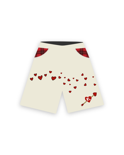 Men's Red Letters Love Letter French Terry Sweatshorts Beige lvltrs-cream