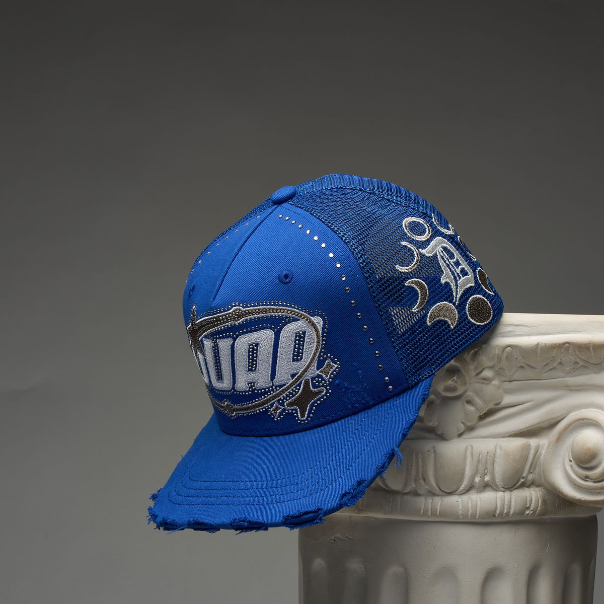 Men's Duaa Water Snapback Hat Blue waterhat-royblu