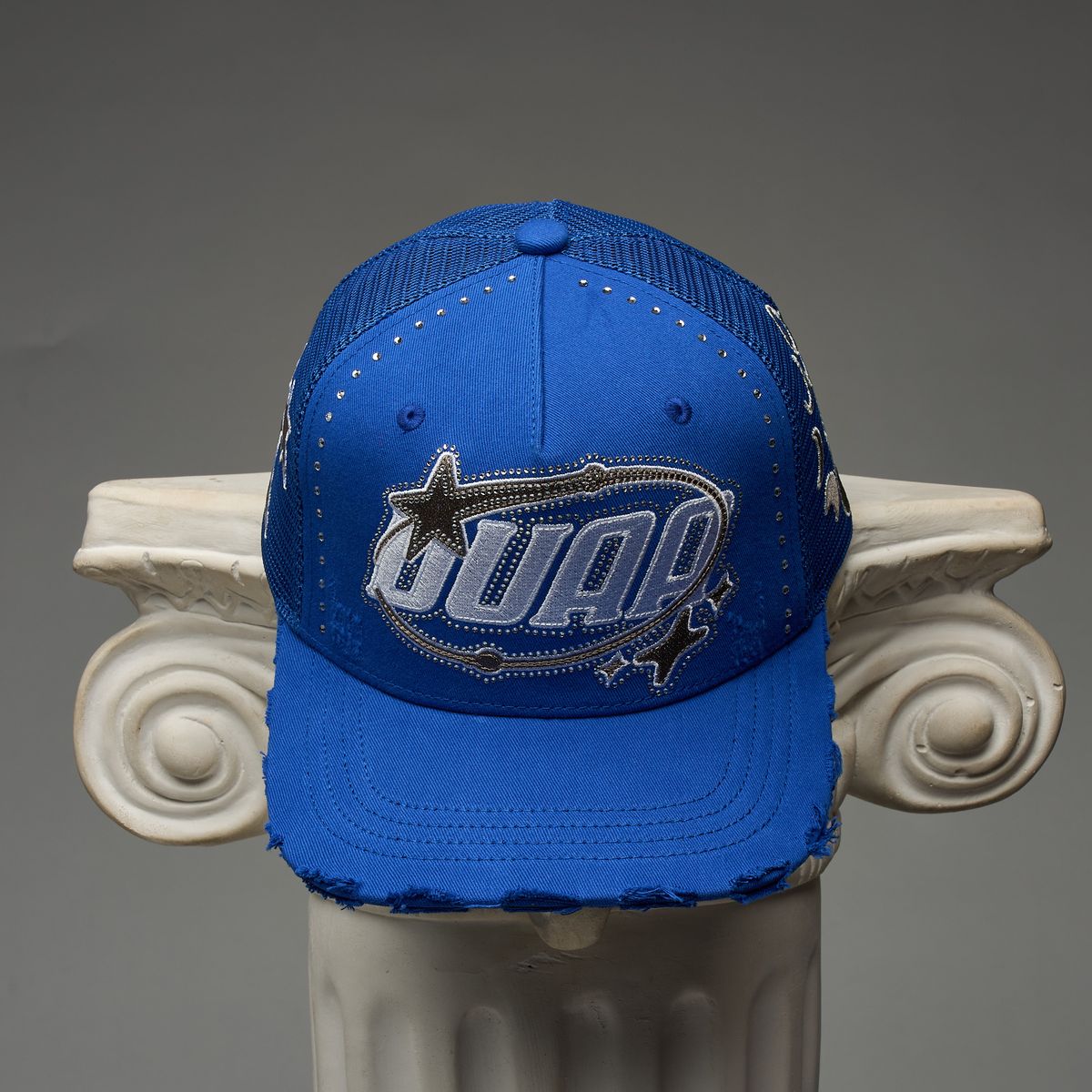 Men's Duaa Water Snapback Hat Blue waterhat-royblu