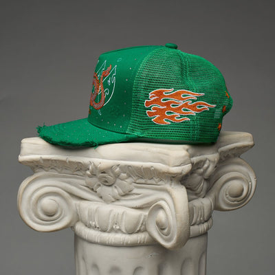 Men's Duaa Earth Trucker Snapback Green earthhat-green