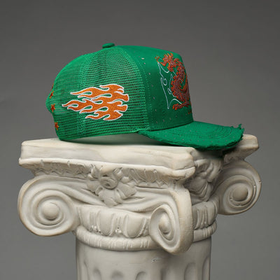 Men's Duaa Earth Trucker Snapback Green earthhat-green