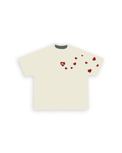 Men's Red Letters Love Letters T-Shirt Beige lvltrstee-cream