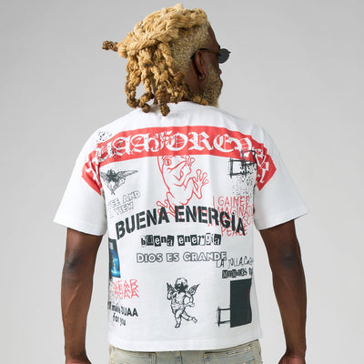 Men's Duaa Controller White T-Shirt controlltee-wht