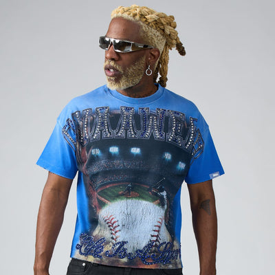 Men's Duaa Homerun T-Shirt Blue Homerun-blue