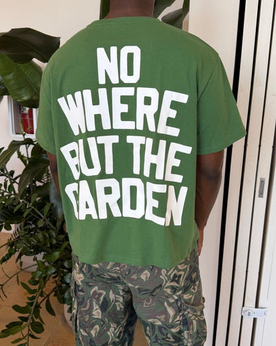 Men's Red Letters At The Garden T-Shirt Green gardentee-green