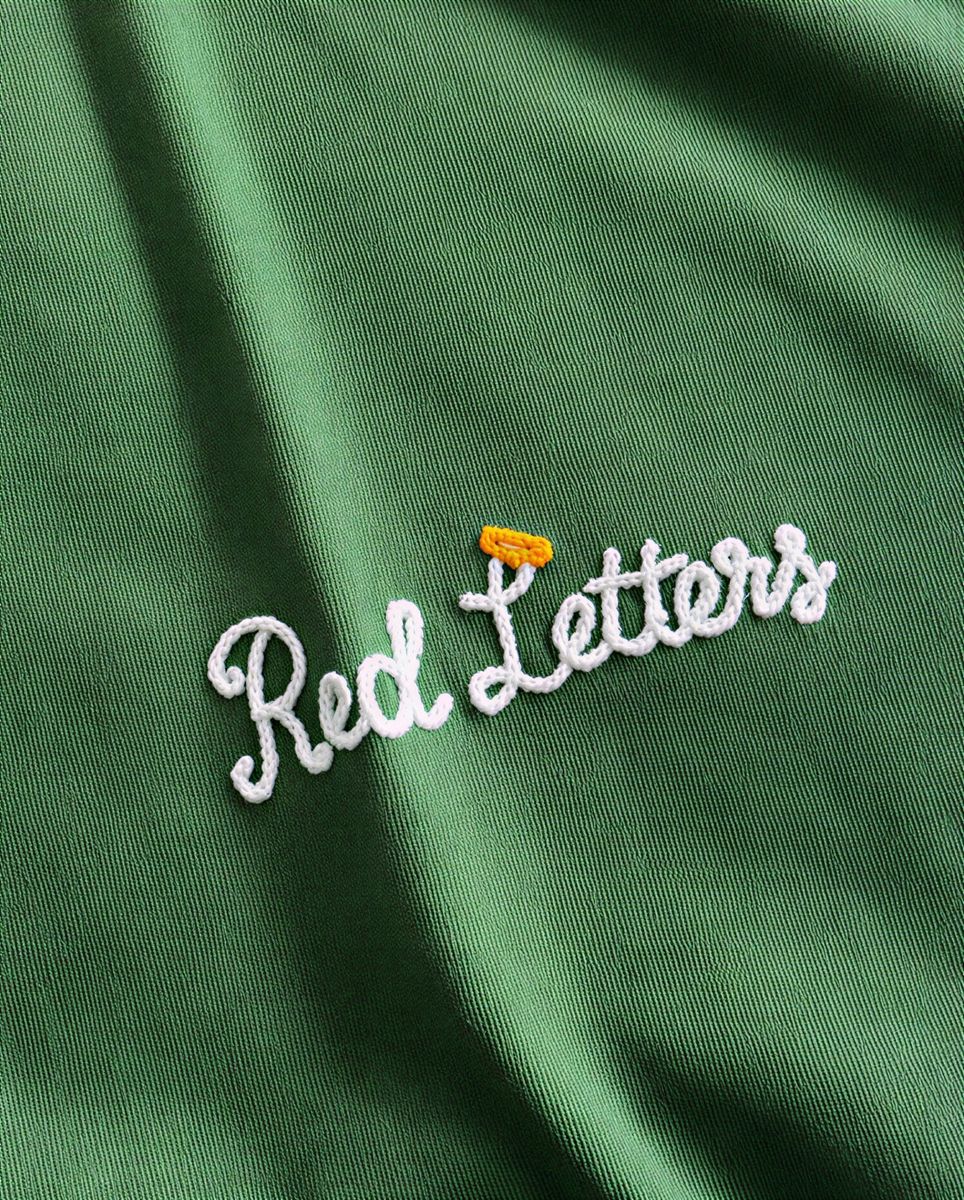 Men's Red Letters At The Garden T-Shirt Green gardentee-green