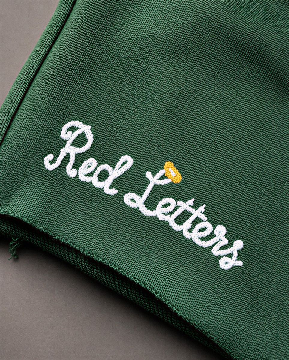 Men's Red Letters At The Garden French Terry Sweat Shorts Green grdn-green